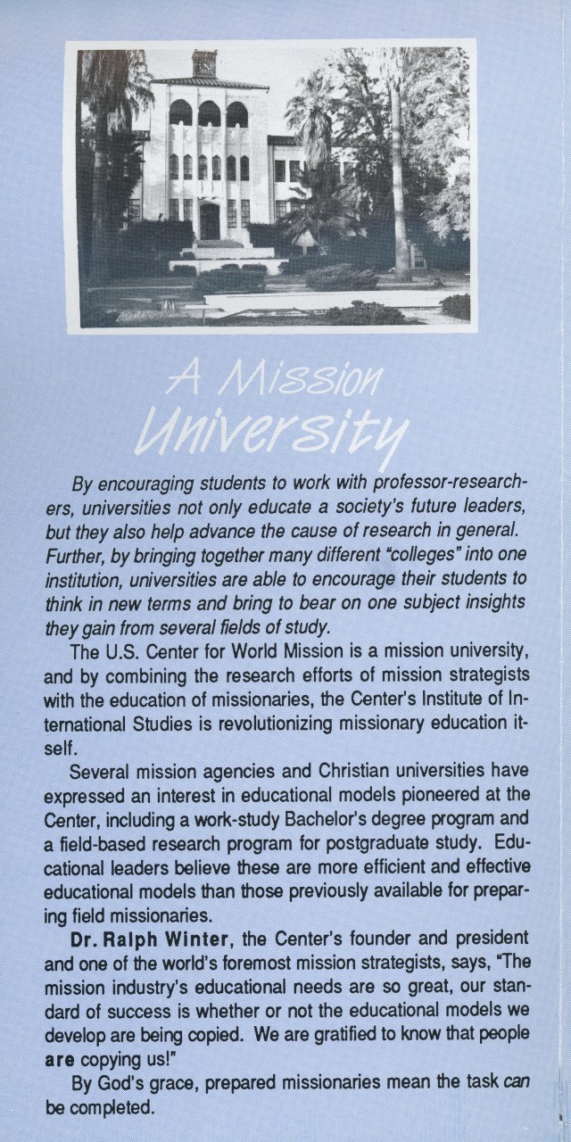 USCWM Brochure Part 3 of 5