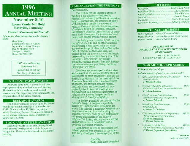 Scientific Study of Religion Brochure p2
