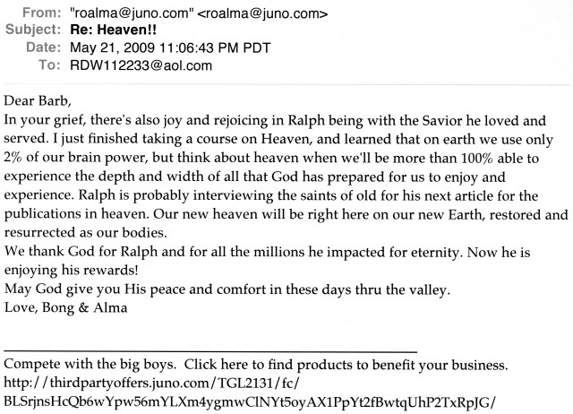 Tribute to RDW May 2009