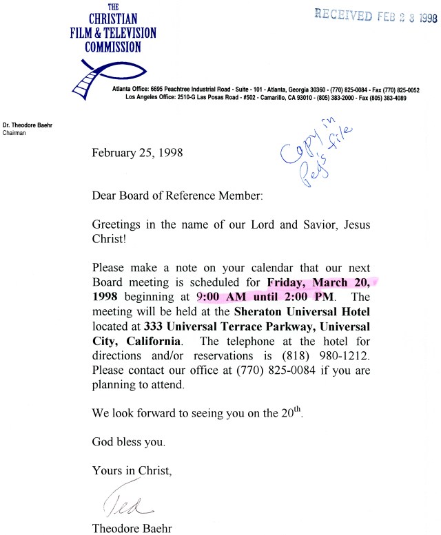 Christian Film &amp; Television p1