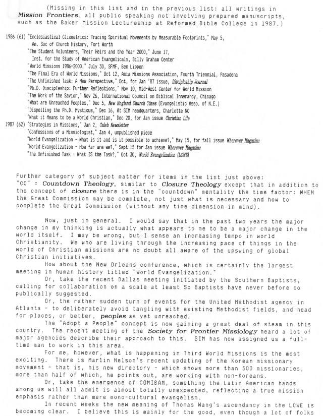 1985 Timeline Supplement p1