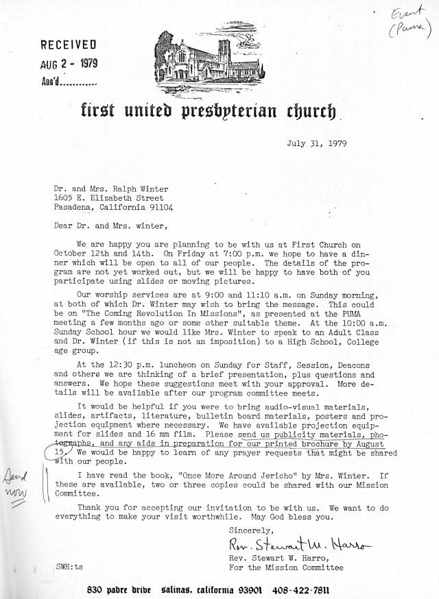 PUMA Letter to Winters