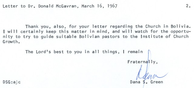 Dana Green to McG Letter 3 16 1967 p2