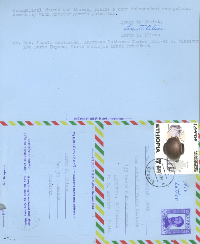 Loren Bliese to McG Letter 4 10 1970 p2