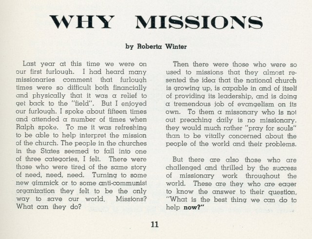 1962 Essay by RHW