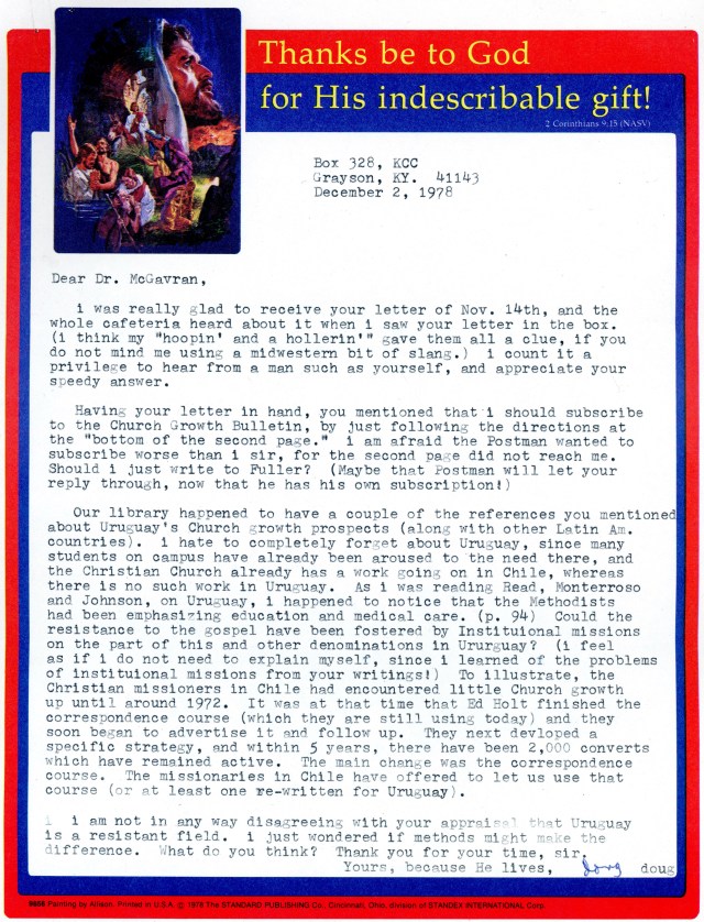 Douglas Lucas to McG Letter 12 2 1978